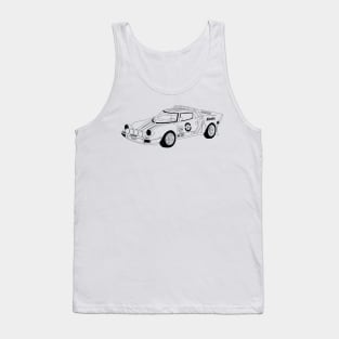 Lancia 037 Black Outline Tank Top